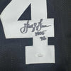 Framed Autographed/Signed George Gervin 35x39 San Antonio Black Basketball Jersey Beckett BAS COA by Hall of Fame Sports Memorabilia