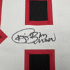 Framed Autographed/Signed Andre Rison 35x39 Atlanta Black Football Jersey Beckett BAS COA by Hall of Fame Sports Memorabilia