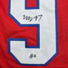 Framed Autographed/Signed Milton Williams 35x39 New England Red Football Jersey Beckett BAS COA by Hall of Fame Sports Memorabilia