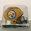 Autographed/Signed Le'Veon LeVeon Bell Pittsburgh Steelers Yellow Football Mini Helmet JSA COA