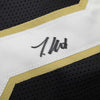 Framed Autographed/Signed Travis Hunter 35x39 Colorado Black College Football Jersey Beckett BAS COA by Hall of Fame Sports Memorabilia