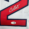 Framed Autographed/Signed Alex Bregman 35x39 Boston White Baseball Jersey JSA COA by Hall of Fame Sports Memorabilia