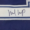 Framed Autographed/Signed Michael Gallup 35x39 Dallas Blue Football Jersey JSA COA