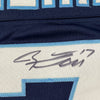 Framed Autographed/Signed Ryan Tannehill 35x39 Tennessee Dark Blue Football Jersey Beckett BAS COA
