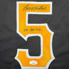Framed Autographed/Signed Bill Madlock 35x39 Pittsburgh Black Baseball Jersey JSA COA by Hall of Fame Sports Memorabilia