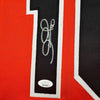 Framed Autographed/Signed Adam Jones 35x39 Baltimore Orange Baseball Jersey JSA COA