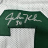 Framed Autographed/Signed John Kuhn 35x39 Green Bay White Football Jersey PSA/DNA COA