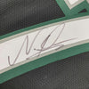 Framed Autographed/Signed Nakobe Dean 35x39 Philadelphia Black Football Jersey JSA COA