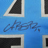 Framed Autographed/Signed Amon-Ra St. Brown 35x39 Detroit Black Football Jersey Beckett BAS COA by Hall of Fame Sports Memorabilia