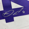 Framed Autographed/Signed Dalvin Cook #4 35x39 Minnesota White Football Jersey Beckett BAS COA