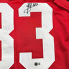 Framed Autographed/Signed Jack Sawyer 35x39 Ohio State Red College Football Jersey Beckett BAS COA by Hall of Fame Sports Memorabilia