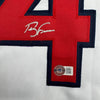 Framed Autographed/Signed Terry Francona 35x39 Boston White Baseball Jersey Beckett BAS COA by Hall of Fame Sports Memorabilia