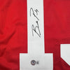 Framed Autographed/Signed Brock Purdy 35x39 San Francisco Red Football Jersey Beckett BAS COA