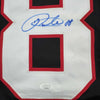 Framed Autographed/Signed Patrick Kane 35x39 Chicago Black Hockey Jersey JSA COA