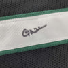 Framed Autographed/Signed Garrett Wilson 35x39 New York Black Football Jersey JSA COA