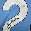 Framed Autographed/Signed Savinho 35x39 Manchester City Blue Soccer Futbol Jersey Beckett BAS COA by Hall of Fame Sports Memorabilia