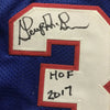 Autographed/Signed George McGinnis HOF 17 Philadelphia Blue Basketball Jersey JSA COA by Hall of Fame Sports Memorabilia