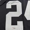 Framed Autographed/Signed Charles Woodson 35x39 Oakland Raiders Black Mitchell & Ness Football Jersey Fanatics COA