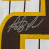 Framed Autographed/Signed Fernando Tatis Jr. 35x39 El Nino San Diego Pinstripe Baseball Jersey Beckett BAS COA