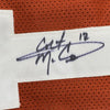 Framed Autographed/Signed Colt McCoy 35x39 Texas Longhorns Orange College Football Jersey JSA COA