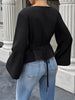 Tied Long Sleeve T-Shirt by Simply Love