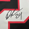 Framed Autographed/Signed Devonta Freeman 35x39 Atlanta Retro Black Football Jersey Beckett BAS COA by Hall of Fame Sports Memorabilia