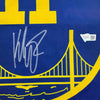 Framed Autographed/Signed Klay Thompson 35x39 Golden State Warriors Blue Basketball Jersey Fanatics COA