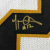 Framed Autographed/Signed Marques Colston 35x39 New Orleans White Football Jersey JSA COA