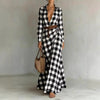 Women's Belted Irregular Pleated Dress by FitiqueFit
