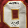 Framed Autographed/Signed Eric Berry Berry Strong  35x39 Kansas City Chiefs Red Football Jersey JSA COA