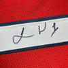 Framed Autographed/Signed Jimmie Ward 35x39 Houston Red Football Jersey Beckett BAS COA