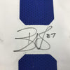 Autographed/Signed Reggie Wayne Indianapolis Blue Football Jersey Beckett BAS COA