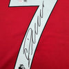 Framed Autographed/Signed Cristiano Ronaldo 35x39 Manchester United Red Soccer Jersey Beckett BAS COA