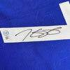 Framed Autographed/Signed Kevin Durant 35x39 United States USA Olympics Blue Basketball Jersey Beckett BAS COA