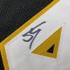 Framed Autographed/Signed Shaquille Shaq O'Neal 35x39 Los Angeles LA Black Basketball Jersey JSA COA