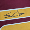 Framed Autographed/Signed Sam Leavitt 35x39 Arizona State Maroon College Football Jersey Beckett BAS COA by Hall of Fame Sports Memorabilia