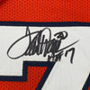 Framed Autographed/Signed Terrell Davis 35x39 HOF 17 Denver Orange Football Jersey JSA COA