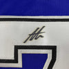 Framed Autographed/Signed Anthony Cirelli 35x39 Tampa Bay Blue Hockey Jersey JSA COA by Hall of Fame Sports Memorabilia
