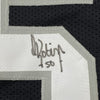 Framed Autographed/Signed David Robinson 35x39 San Antonio Black Basketball Jersey JSA COA