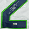 Framed Autographed/Signed Earl Thomas III 35x39 Seattle White Football Jersey Beckett BAS COA by Hall of Fame Sports Memorabilia