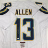 Autographed/Signed Keenan Allen Los Angeles LA White Football Jersey JSA COA