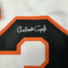 Framed Autographed/Signed Orlando Cepeda 35x39 San Francisco White Baseball Jersey Beckett BAS COA by Hall of Fame Sports Memorabilia