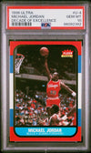 Graded 1996 Fleer Ultra Michael Jordan #U4 Decade Of Excellence Rookie Reprint Basketball Card PSA 10 Gem Mint