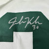 Framed Autographed/Signed John Kuhn 35x39 Green Bay Split Green/White Football Jersey JSA COA