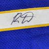 Framed Autographed/Signed Ron Artest Metta World Peace 35x39 Indiana Blue #91 Basketball Jersey Beckett BAS COA
