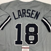 Autographed/Signed Don Larsen New York Grey Baseball Jersey JSA COA by Hall of Fame Sports Memorabilia