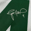 Framed Autographed/Signed Brett Favre 35x39 Green Bay White Football Jersey Favre Hologram COA