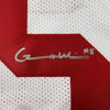 Framed Autographed/Signed Garrett Wilson 35x39 Ohio State White College Football Jersey JSA COA