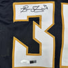 Framed Autographed/Signed Breanna Stewart 35x39 New York Black Basketball Jersey JSA COA