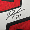 Framed Autographed/Signed Devonta Freeman 35x39 Atlanta Red Football Jersey Beckett BAS COA by Hall of Fame Sports Memorabilia